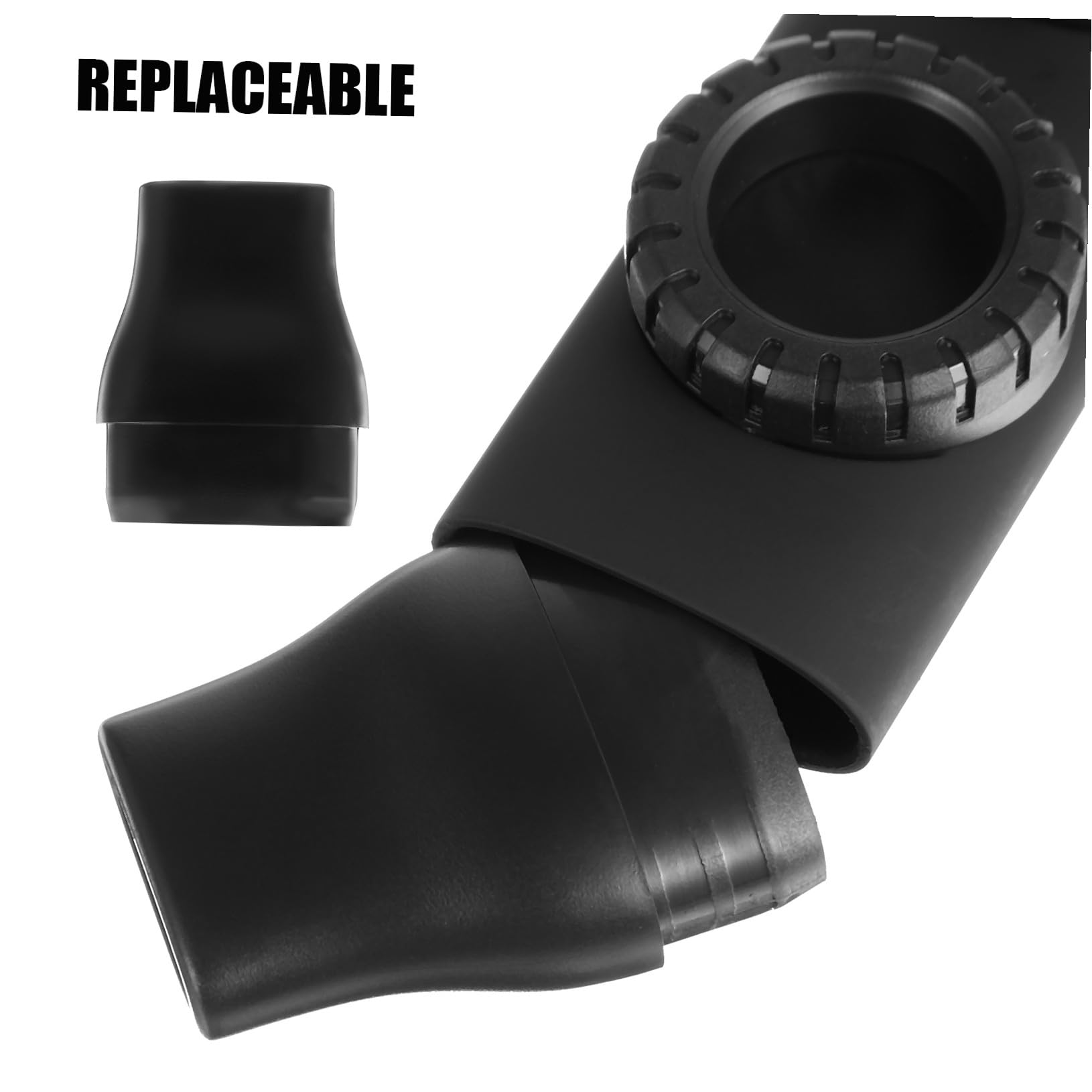 Kazoo Instrumento Musical Negro 1 Pieza de Doble Agujero