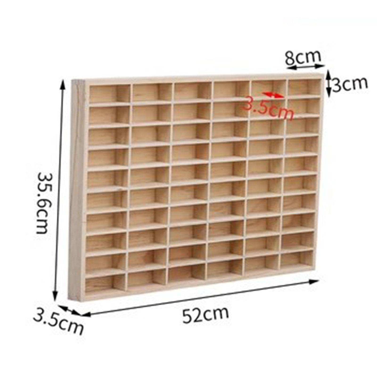 Expositor De Madera Maciza para Coleccionables,Sin Tapa