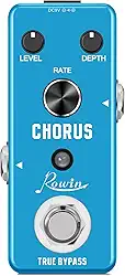 Rowin Pedal de coro analógico para guitarra elétrica True Bypass LE-304