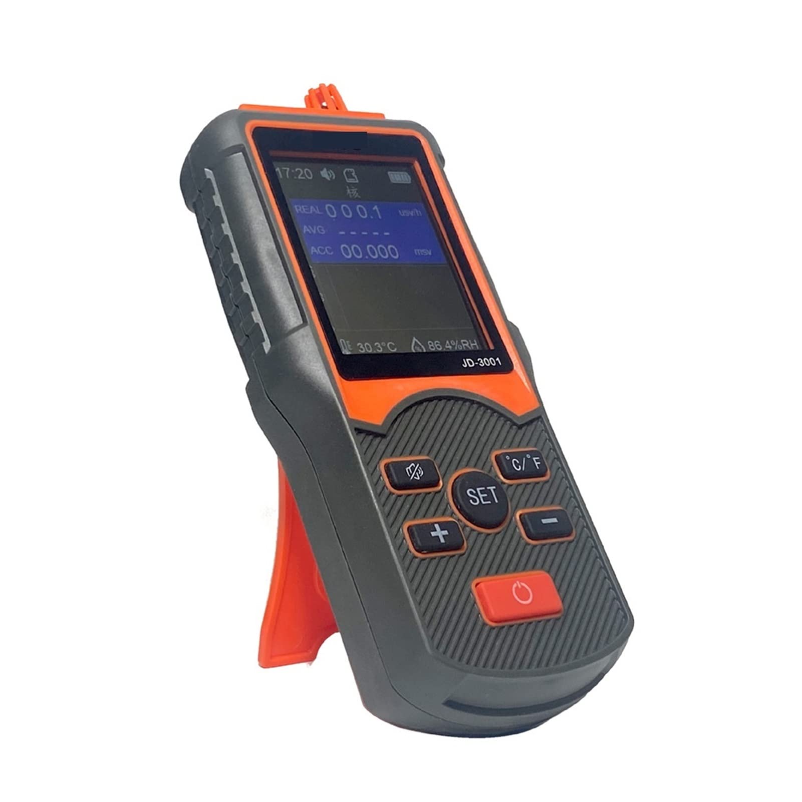 Czytnik EMF Urządzenie pomiarowe Counter Geiger Elektromagnetyczne Wykrywacz promieniowania Temperatura/Wilgotność z funkcją eksportu danych JD-3001
