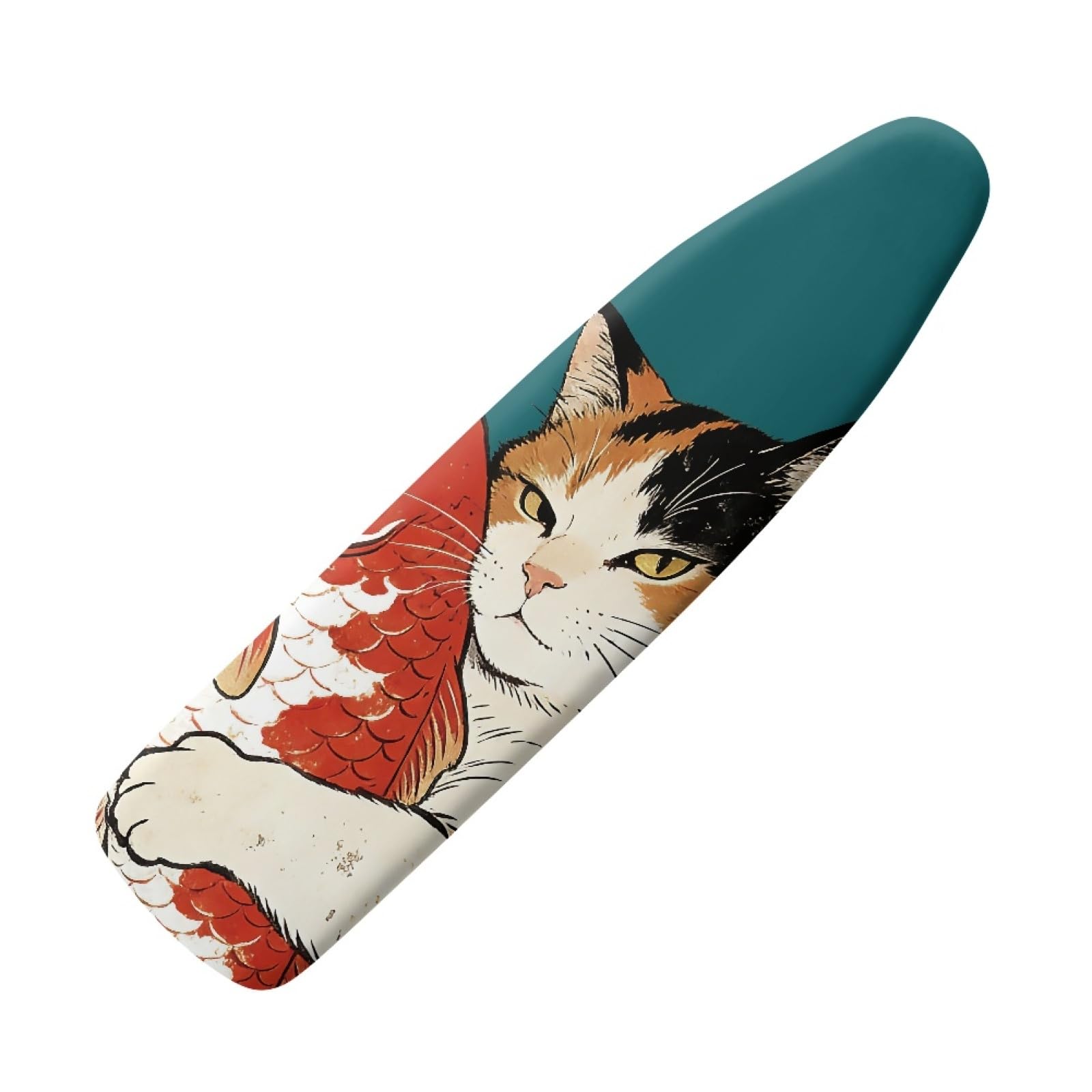 Elasticated Ironing Board Covers 125 X 45 Yellow Cat Universal iron board covers and Padding,Adjustable Fastener,Durable,Washable,Easy to Install,Slip-resistant and heat-resistan