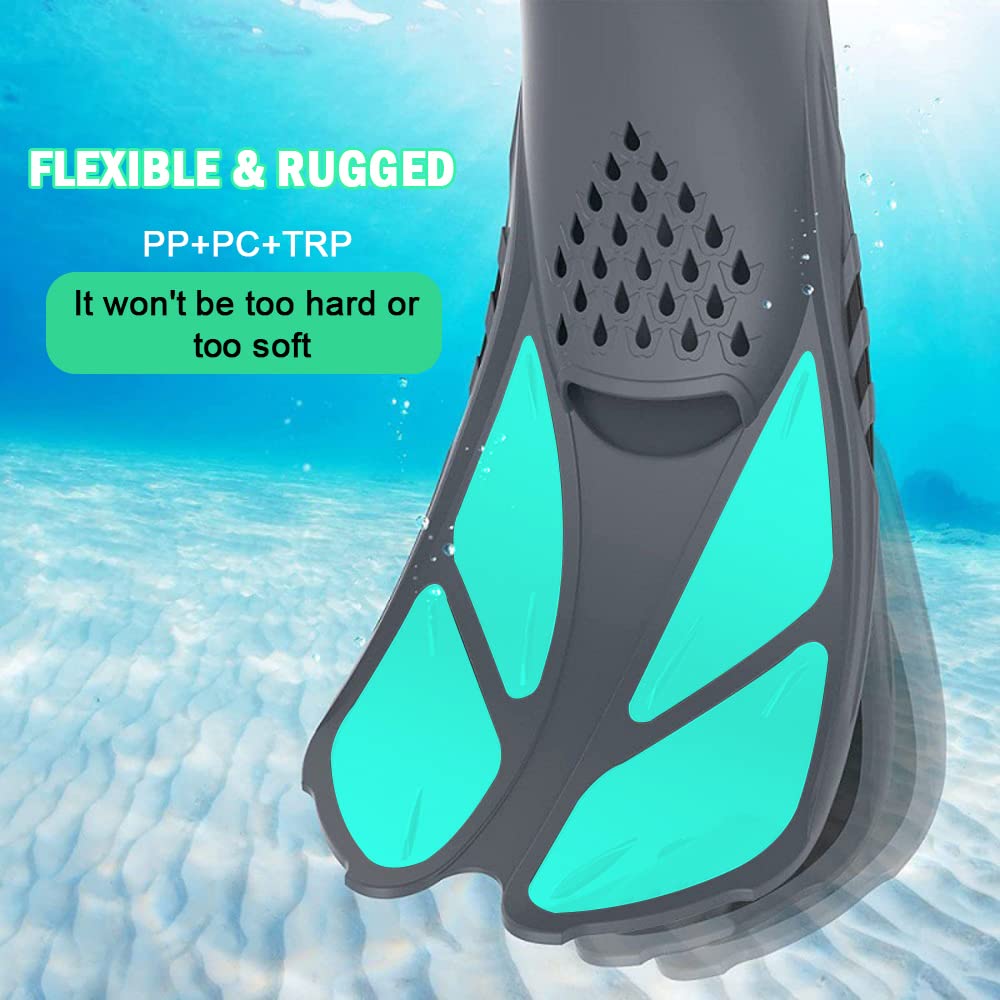 Pinne da nuoto regolabili， pinne Pinne da snorkeling Pinne da snorkeling Pinne da immersione professionali Pinne da immersione for adulti Pinne da allenamento for piscina regalo