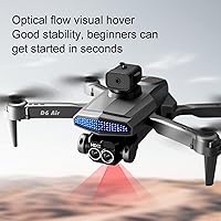 Vista 5 de Drone with Camera for Adults, Aerial Photography Drone with 4K HD Three Lens FPV Camera Drones for Kids 2.4 Wifi RC Foldable Drone Multirotors