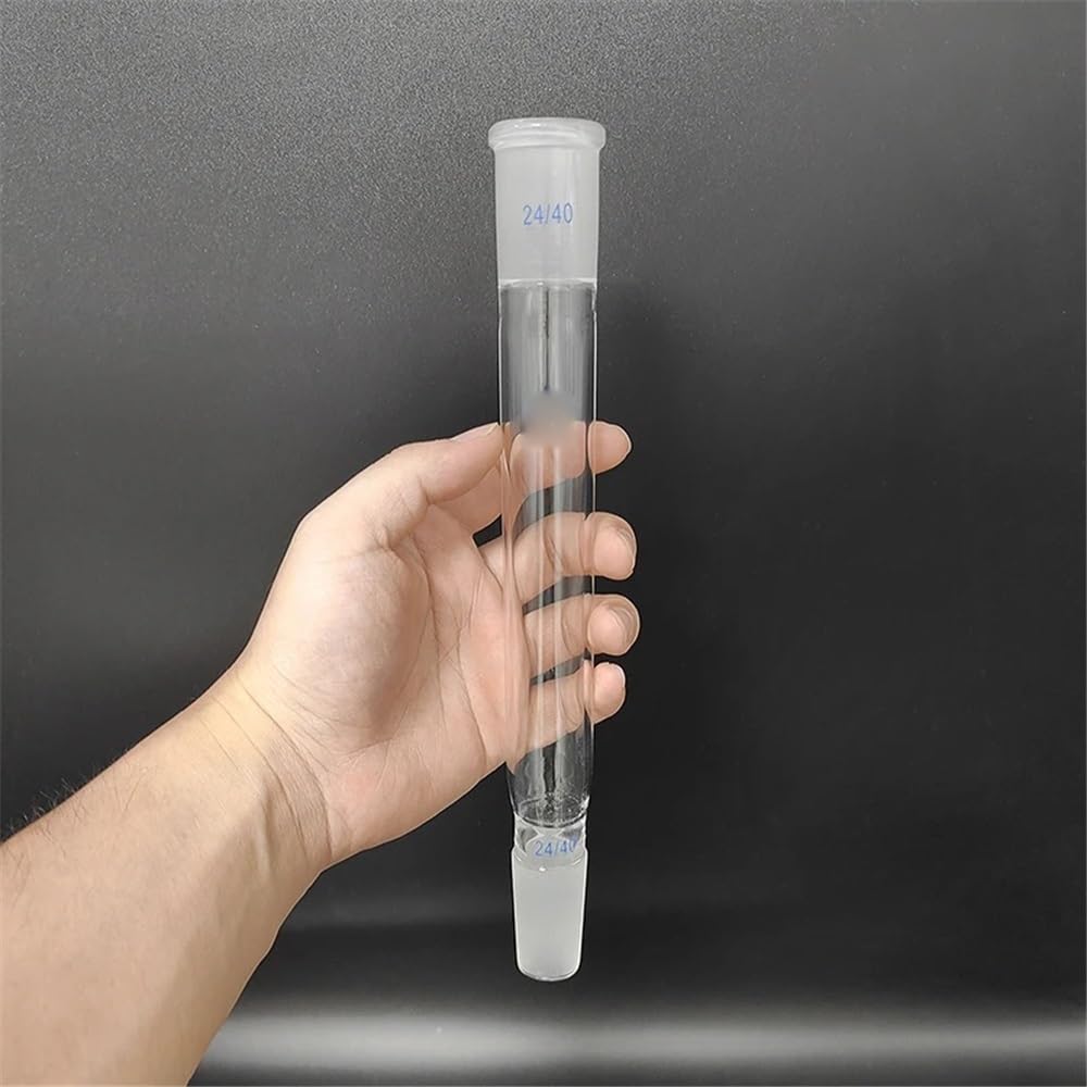 Vetreria da laboratorio Tubo di collegamento in vetro 24/40 Lunghezza media 30 mm/70 mm/120 mm/175 mm Tubo di ricezione in vetro borosilicato(Middle length 120mm)