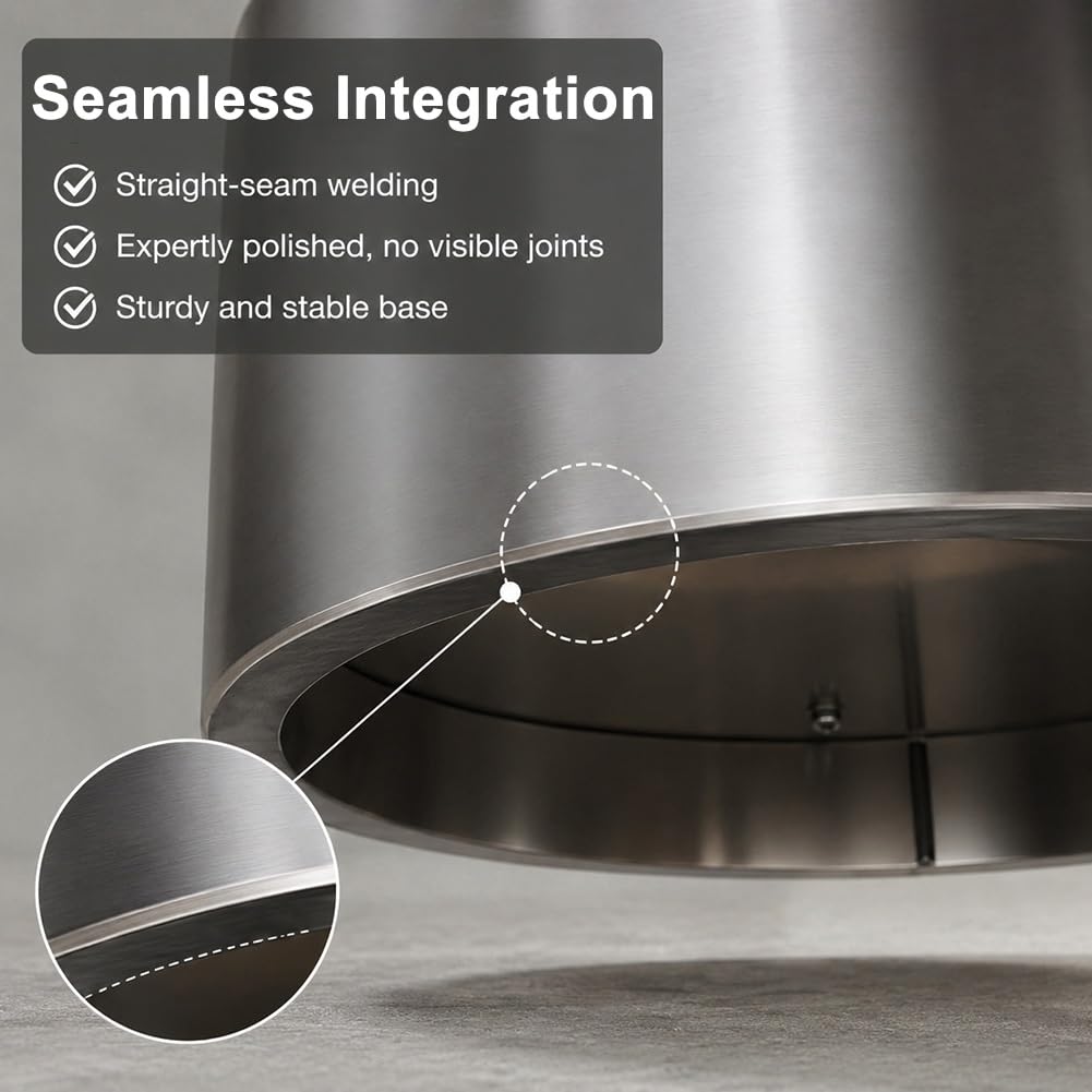 Piedistallo Espositivo Cilindrico in Acciaio Inox | Espositore Cilindrico Con Finitura In Acciaio Inox, Perfetto Per Soggiorni E Negozi(25x40cm)