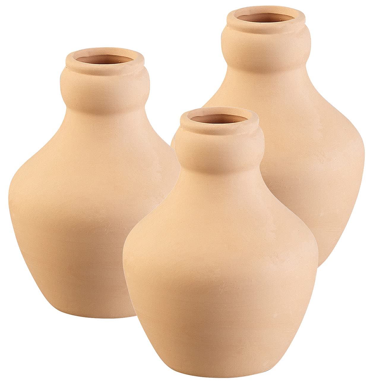 Royal Gardineer Tonbewässerung: 3er-Set Terracotta-Bewässerungskugeln für Gartenbeete, 6,5 Liter (Bewässerung Terracotta, Olla Bewässerung, Töpfe)