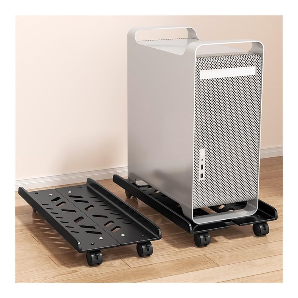 Stojak pod komputer Adjustable CPU Stand with 4 Wheels for PC Case Under Desk Holder Akcesoria komputerowe