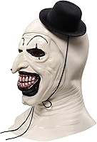 Vista 14 de Feeriay Disfraz de payaso artístico, traje de payaso de arte asesino, overol para Halloween