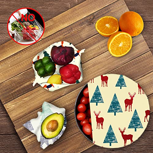 Reusable-Beeswax-Wrap-9-Pack-Beeswax-Wraps-for-Food-Eco-Friendly-Beeswax-Food-Wrap-Organic-Sustainable-Biodegradable-Zero-Waste-Plastic-Free-Food-Storage-Deer-Fox-Bear1314inch