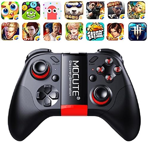 qiaoW 1Pcs MOCUTE 054 Wireless Gamepad Bluetooth Game Controller Joystick for Android/iSO Phones Mini Gamepad Tablet PC VR Box