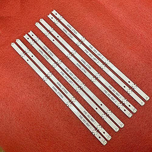 Juego de 8 tiras de retroiluminación LED para LG 49UH603V 49UH620V 49UH610V 49LH590V 49LF5100 49LX300C 49LW55S 49LW541H 49LH570V 49LH5100