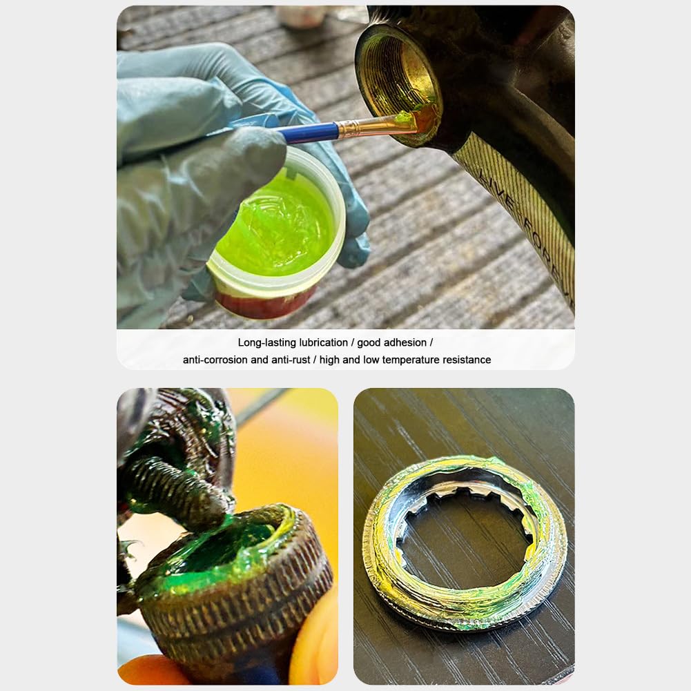 Lubrifiant de qualité supérieure pour vélo, graisse de roulement verte, protection contre la rouille pour pièces de vélo