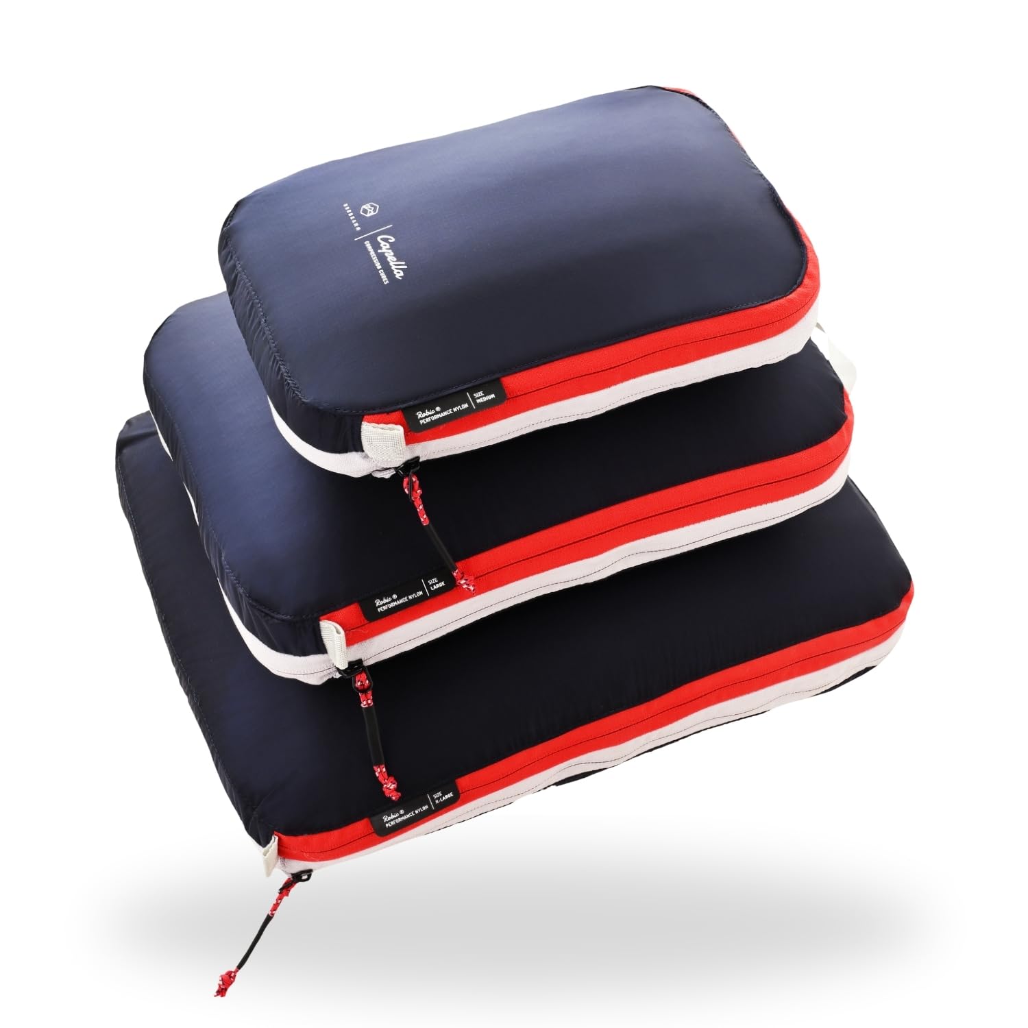 NORDKAMM® Profi-Packtaschen mit Kompression, Ultraleichtes Koffer-Organizer Set, Packing Cubes aus wasserdichtem Stoff, Packwürfel, Packing Cubes Compression
