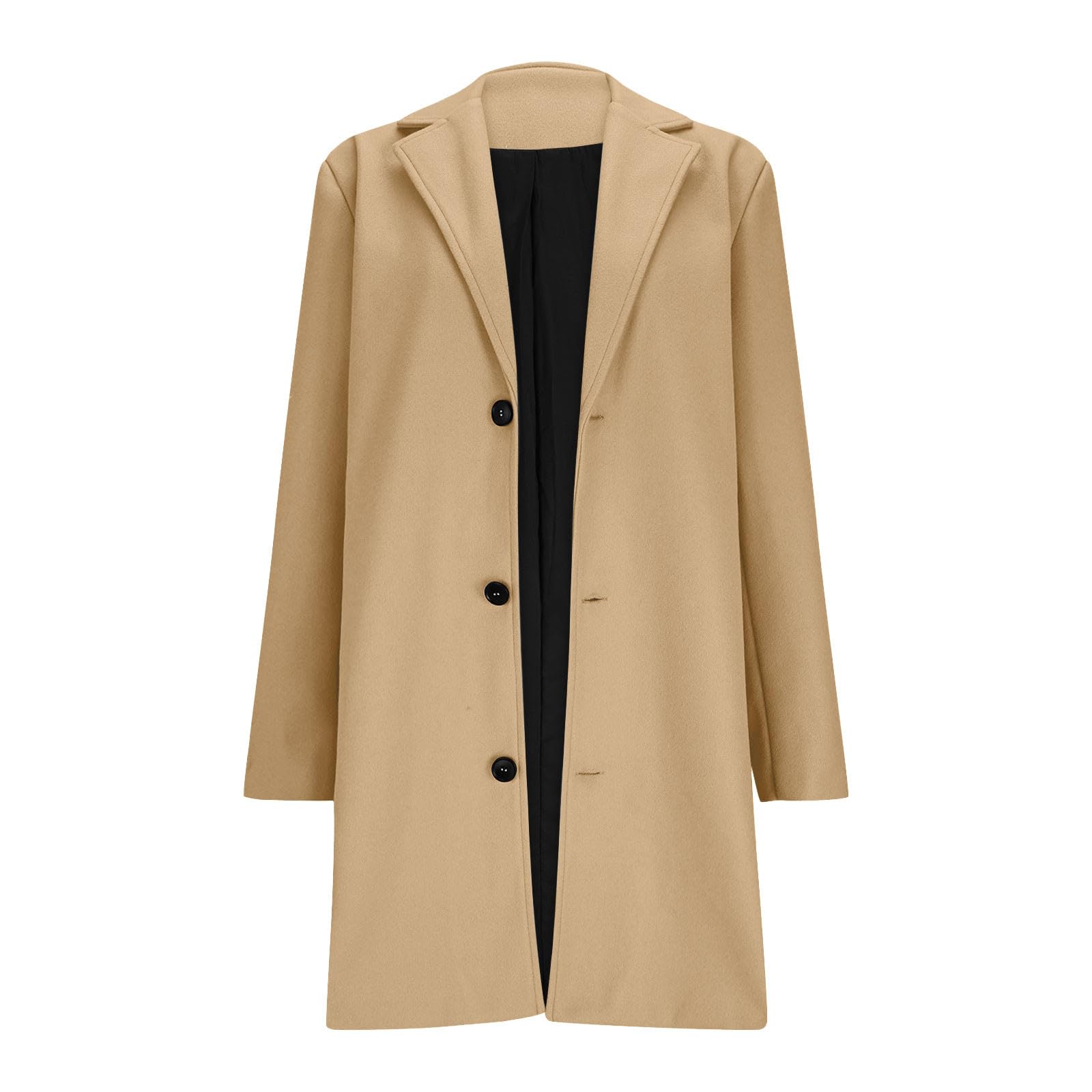 HAOLEI Abrigo Larga para Niñas y Niños,Abrigos de Lana Manga Larga de Cuello de Muesca con Botones Elegante Cálido Cómodo Gabardina con Bolsillos para Otoño e Invierno Ropa Adolescente 5-14 Años
