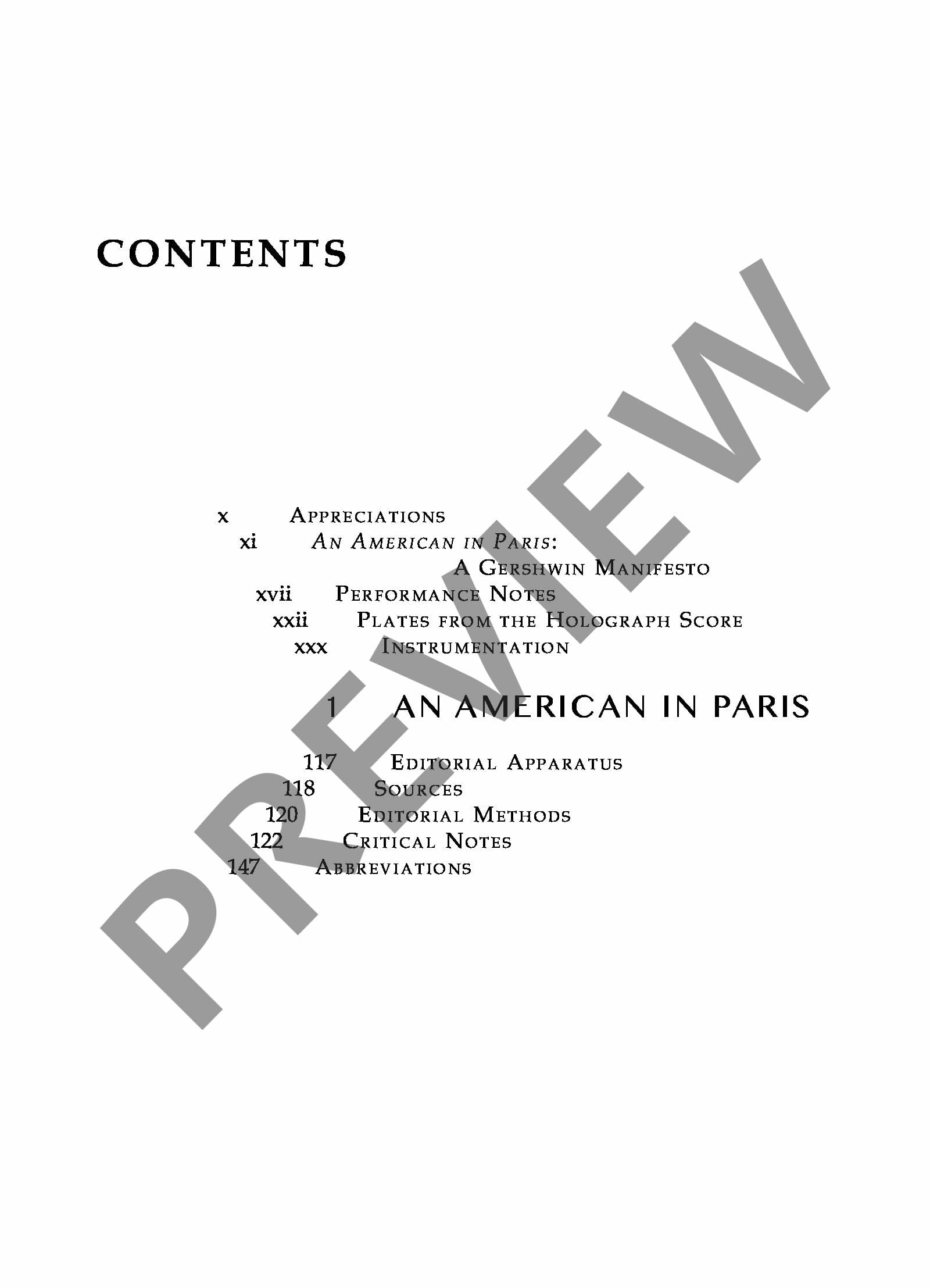 An American in Paris: Tone poem for orchestra. orchestra. Partition et notes critiques.: Vol. I/1A