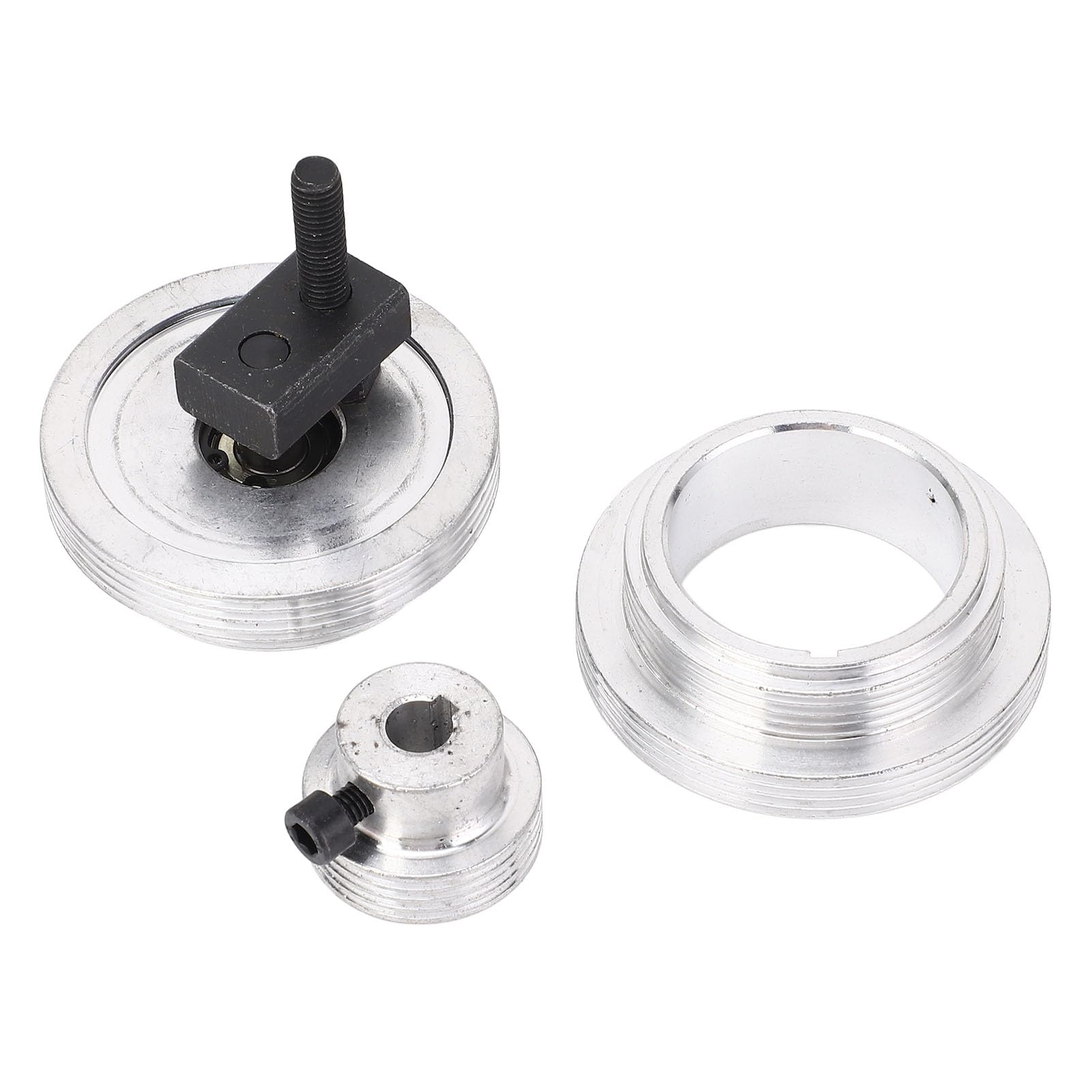 FTVOGUE Polea con Cojinete de Correa para Mini Torno, Polea de Correa con Motor de Aleación de Aluminio para MX-210 WM-210, Funcionamiento Suave y Productividad Mejorada para Tornos 220x400 220x750