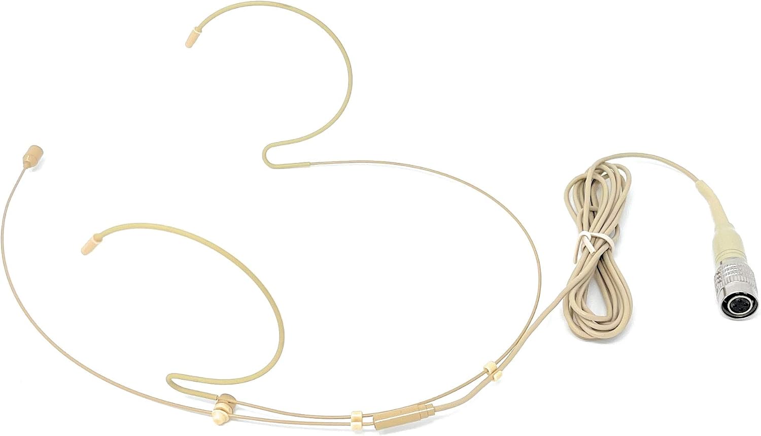 Double Earhook Headset Microphone w/ 4 pin Mini XLR for Audio Technica Wireless