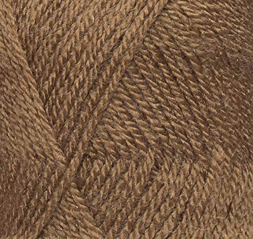 Image of M.G ENTERPRISE Os wal Parasmani Brown (400 gm) Wool Ball Hand Knitting Wool /Art Craft Soft Fingering Crochet Hook Yarn, Needle Knitting Yarn Thread Dyed-H