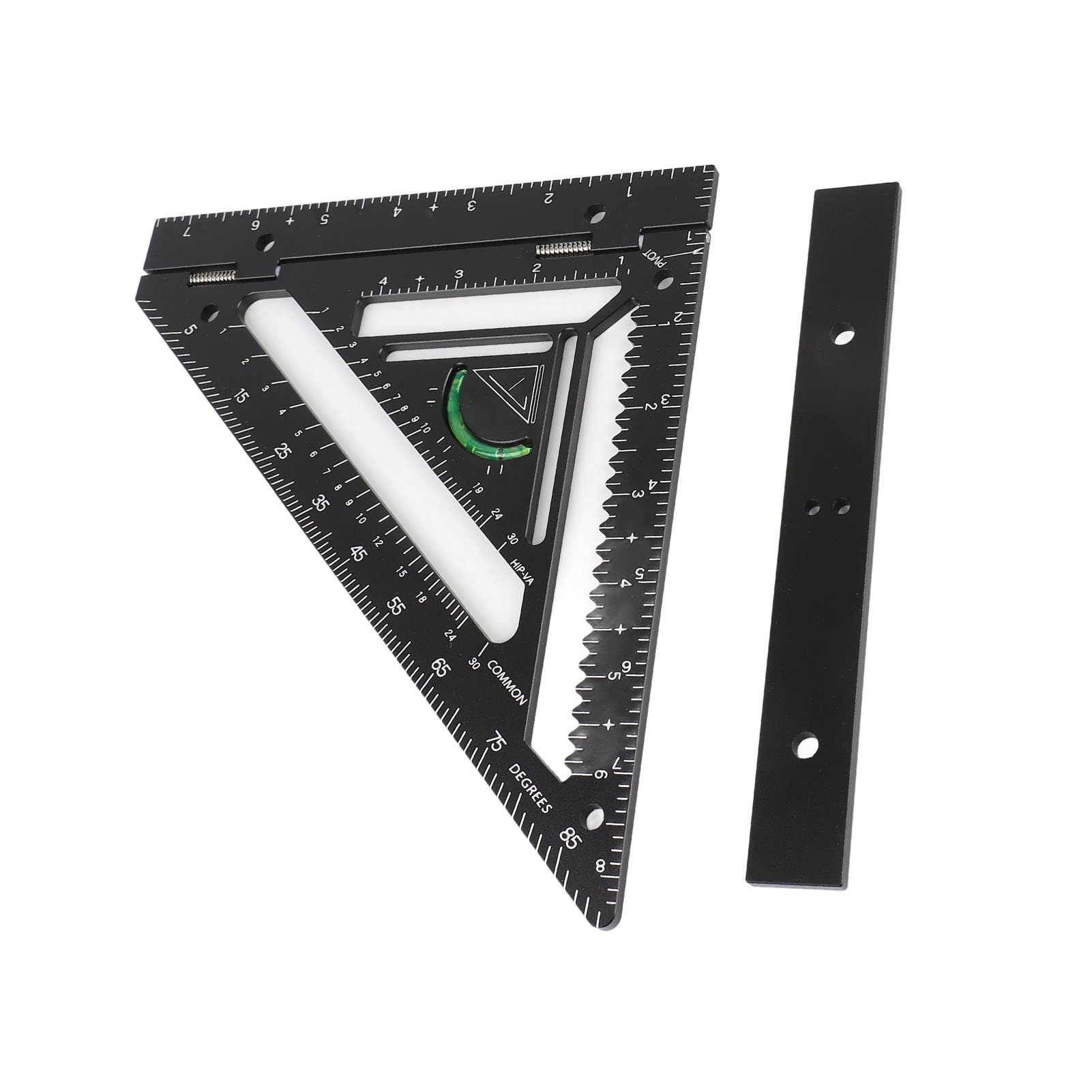 Squadra da carpentiere Mavaol, lega di alluminio, squadra per trave regolabile, goniometro, design ergonomico, misurazioni precise, per la lavorazione del legno e l'edilizia