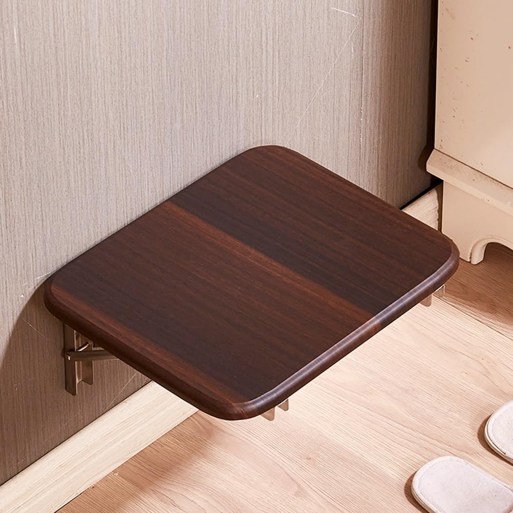 Sgabello pieghevole da parete, design salvaspazio, capacità 175 kg, sedile ribaltabile compatto e robusto per doccia, ingresso, corridoio, camera da letto e bagno