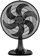 Ventisol Ventilador de Mesa Oscilante, Turbo 6 Pás Premium, Preto, 40cm, 127V