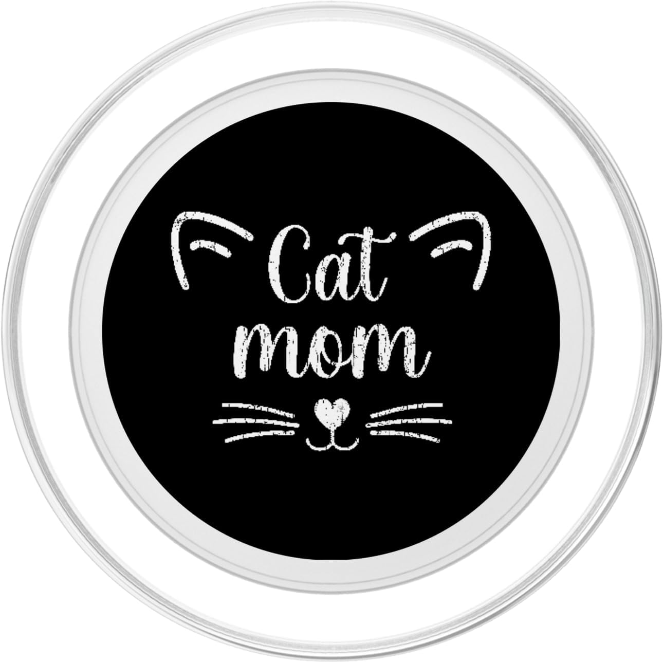Cat Mom Funny Owner Graphic PopSockets MagSafe PopGrip for iPhone