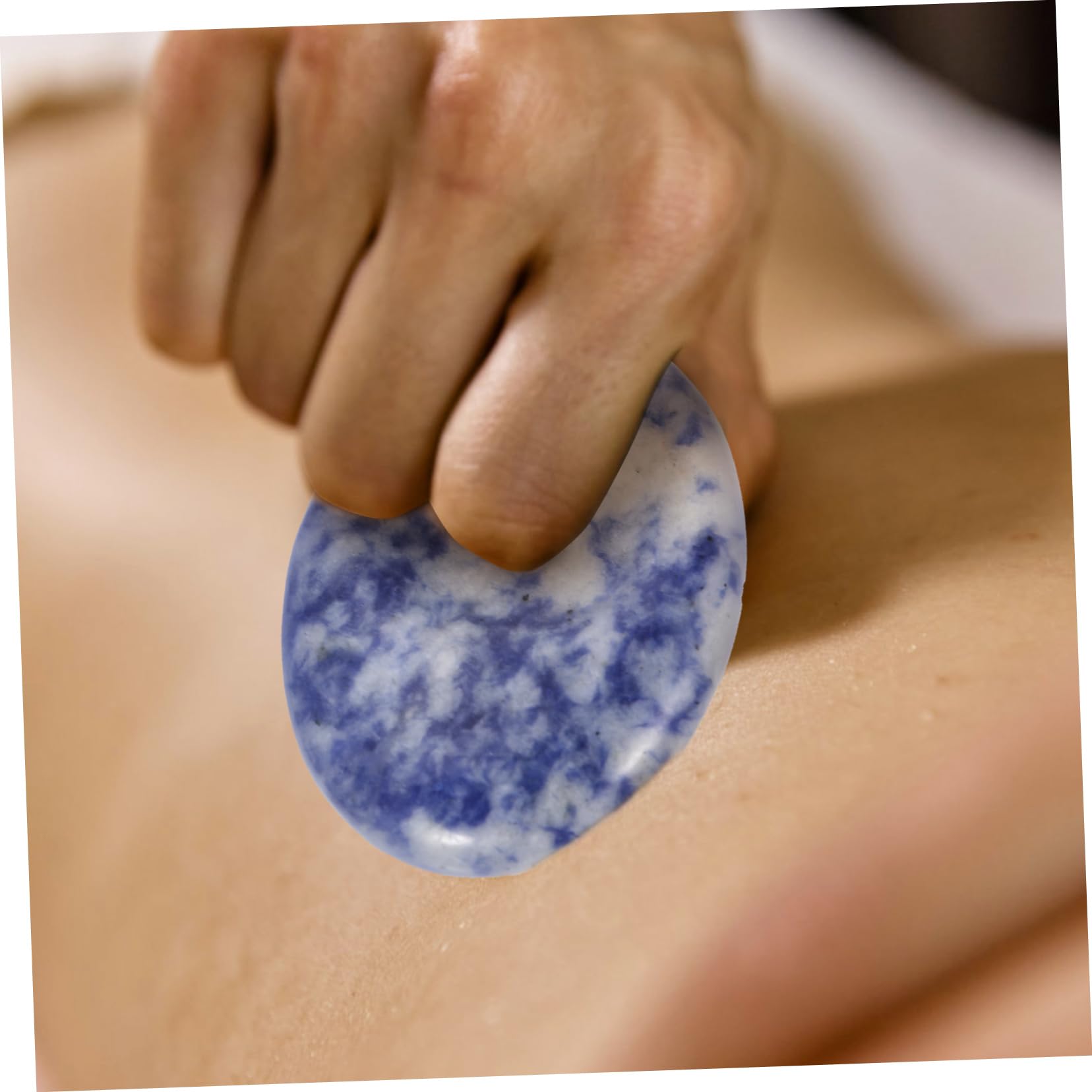 Healeved Lot De 5 Outils De Massage Portatifs Pour Les Doigts Et Le Pouce Pierre Gua Sha En Matériau Naturel Pour Soulager La Pression 2 Pièces X 5