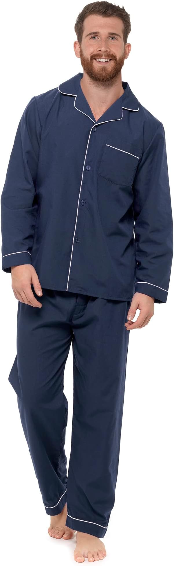 Strong Souls Mens Pyjamas Traditional 2 Piece Pjs