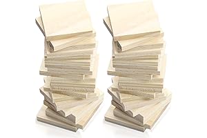 Natural Blank Square Wooden Blocks for Craft Wood