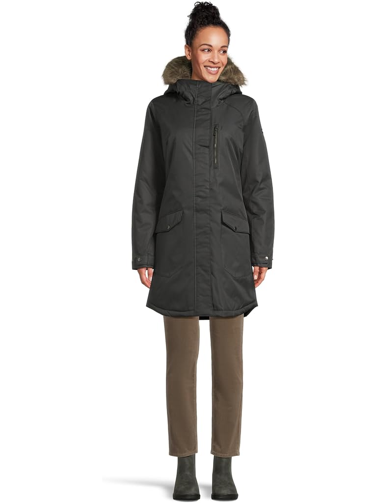 Black Columbia Suttle Mountain™ Long Insulated Jacket