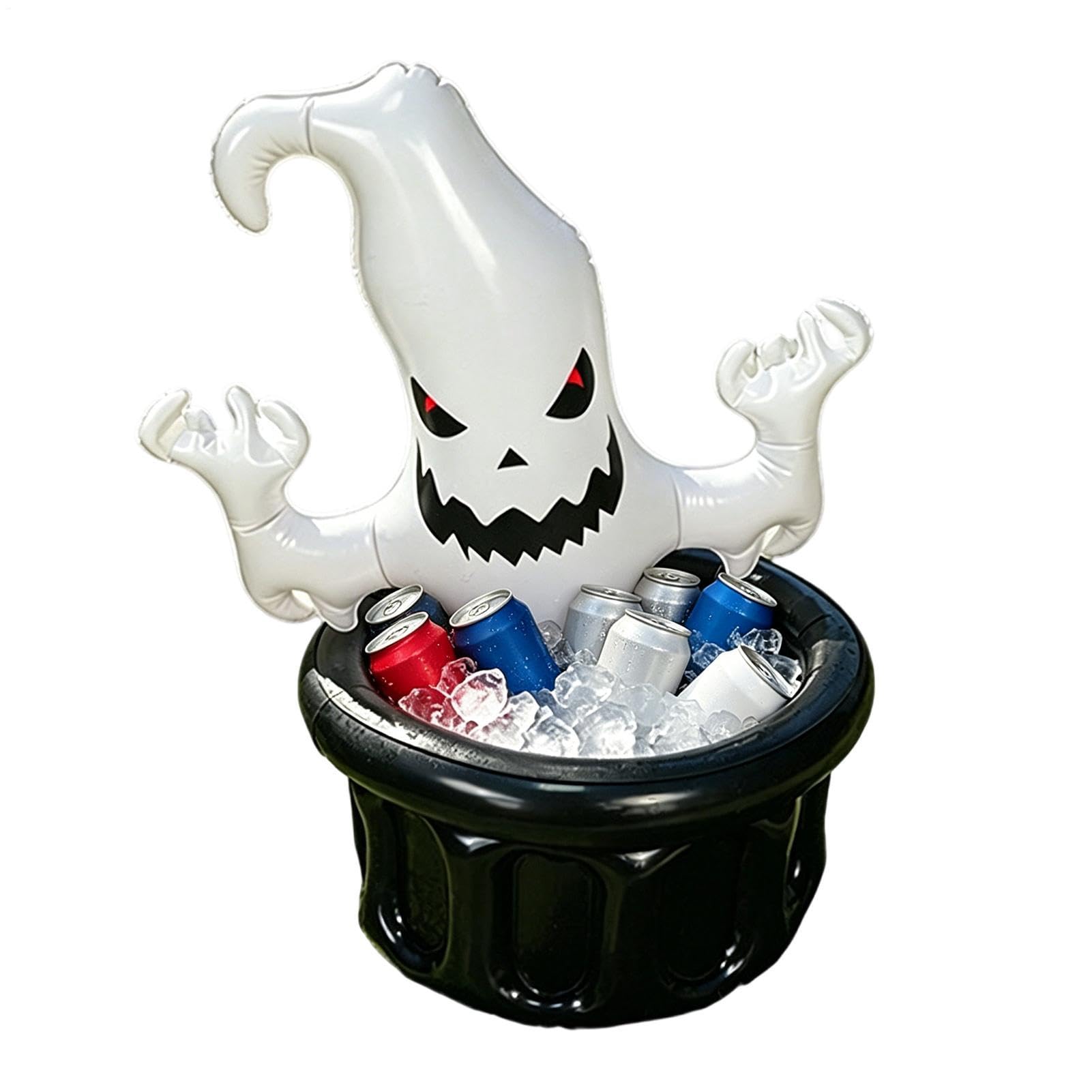 Enfriador de bebidas inflable de fantasma para animar tus fiestas de Halloween