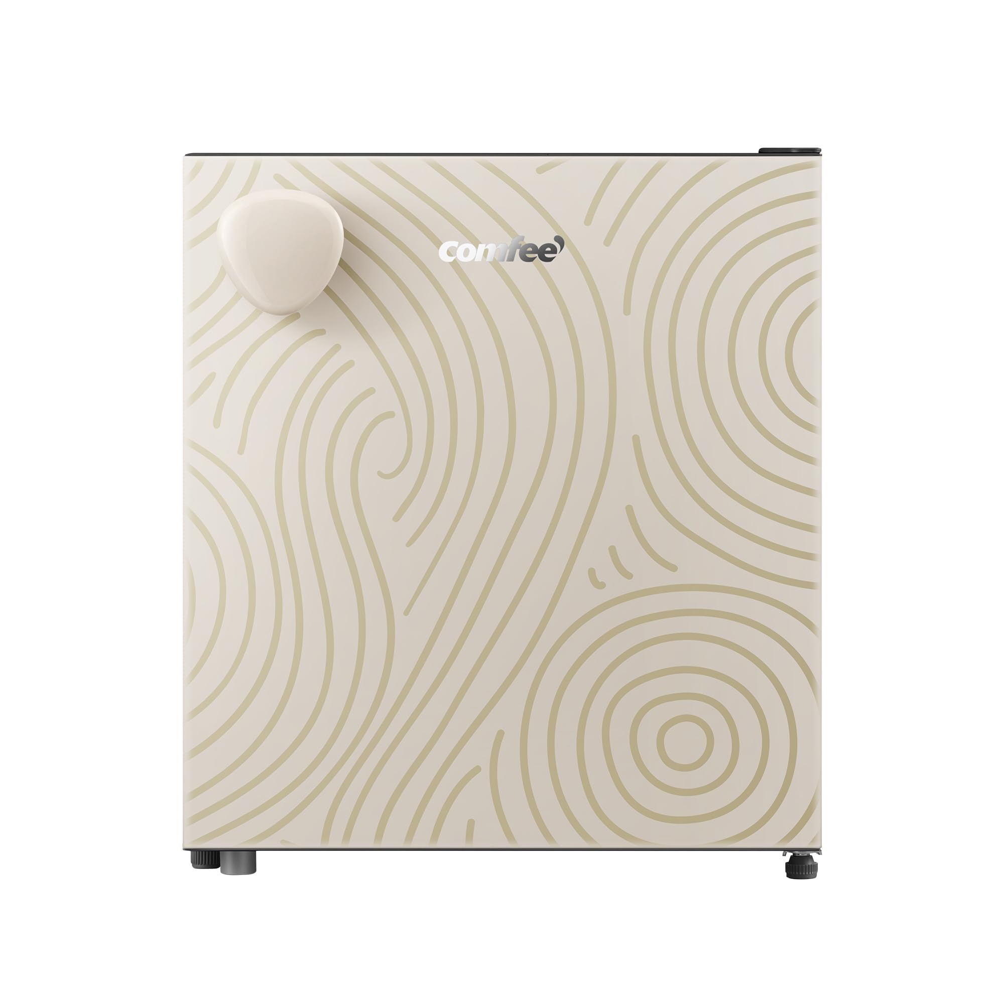 COMFEE' 冷蔵庫 43L 幅44.5cm 一人暮らし ミニ Youniqシリーズ 右開き コンパクト 3段階温度調節 省エネ 静音設計 RCD48YF1JPY(E) グレージュ - 2