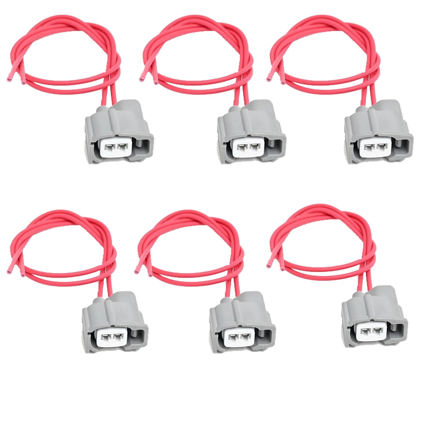 Michigan Motorsports Fuel Injector Connector Pigtail | Fits Toyota Lexus Scion Acura Applications | 6" Injector Plug Harness Replacement