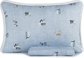 Jogo cama simples 2pc Mundo Kids Malha - Mini Obra - Solteiro