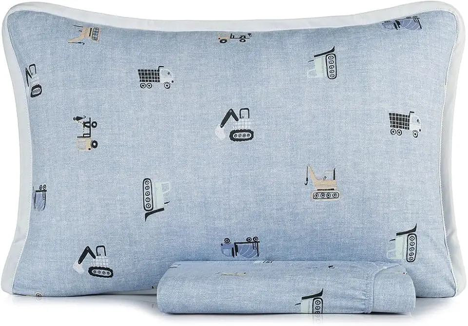 Jogo cama simples 2pc Mundo Kids Malha - Mini Obra - Solteiro