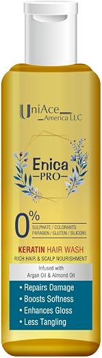 ENICA-PRO KERATIN HAIR WASH FOR DAMAGE REPAIR & NOURISHMENT, 140ML