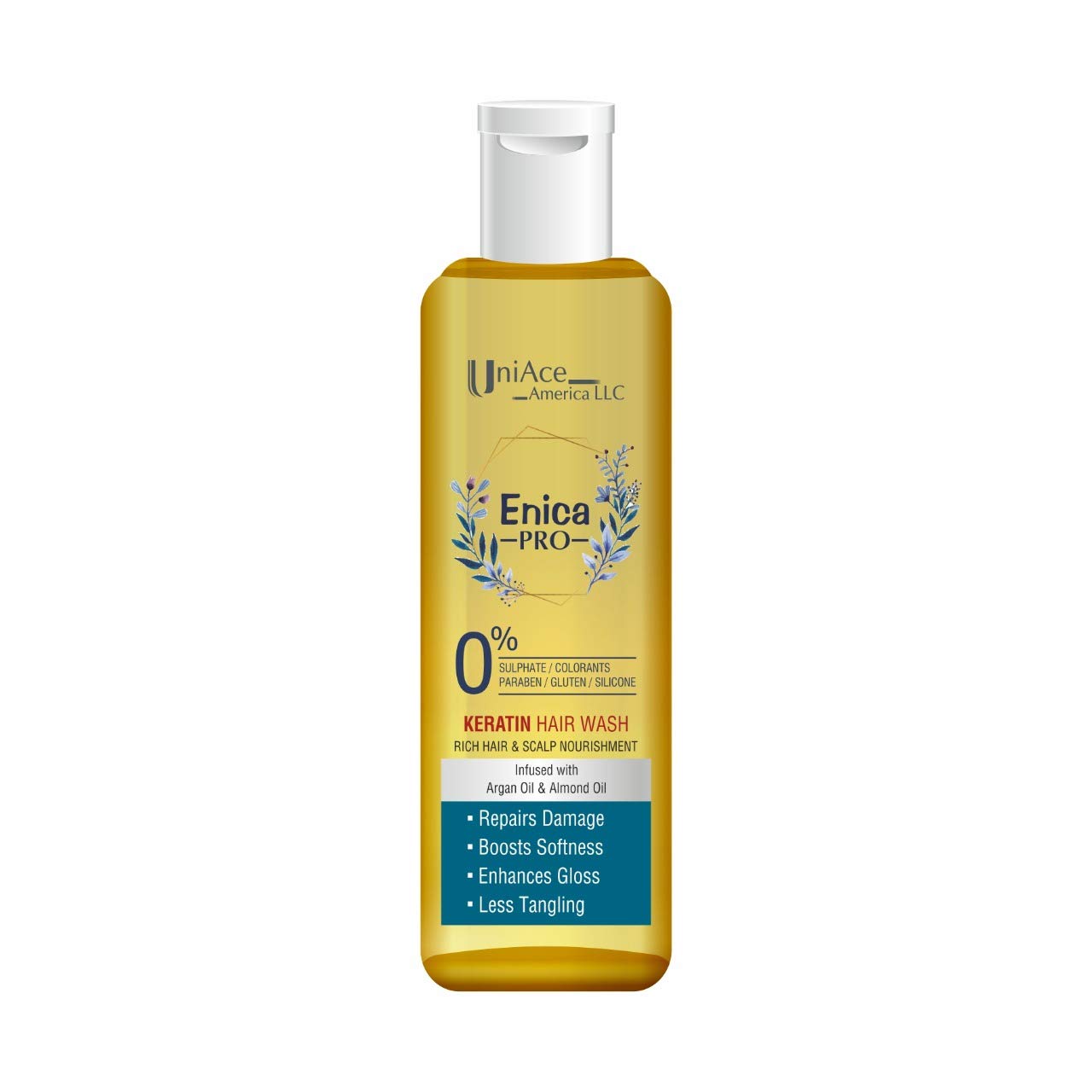 ENICA-PRO KERATIN HAIR WASH FOR DAMAGE REPAIR & NOURISHMENT, 140ML