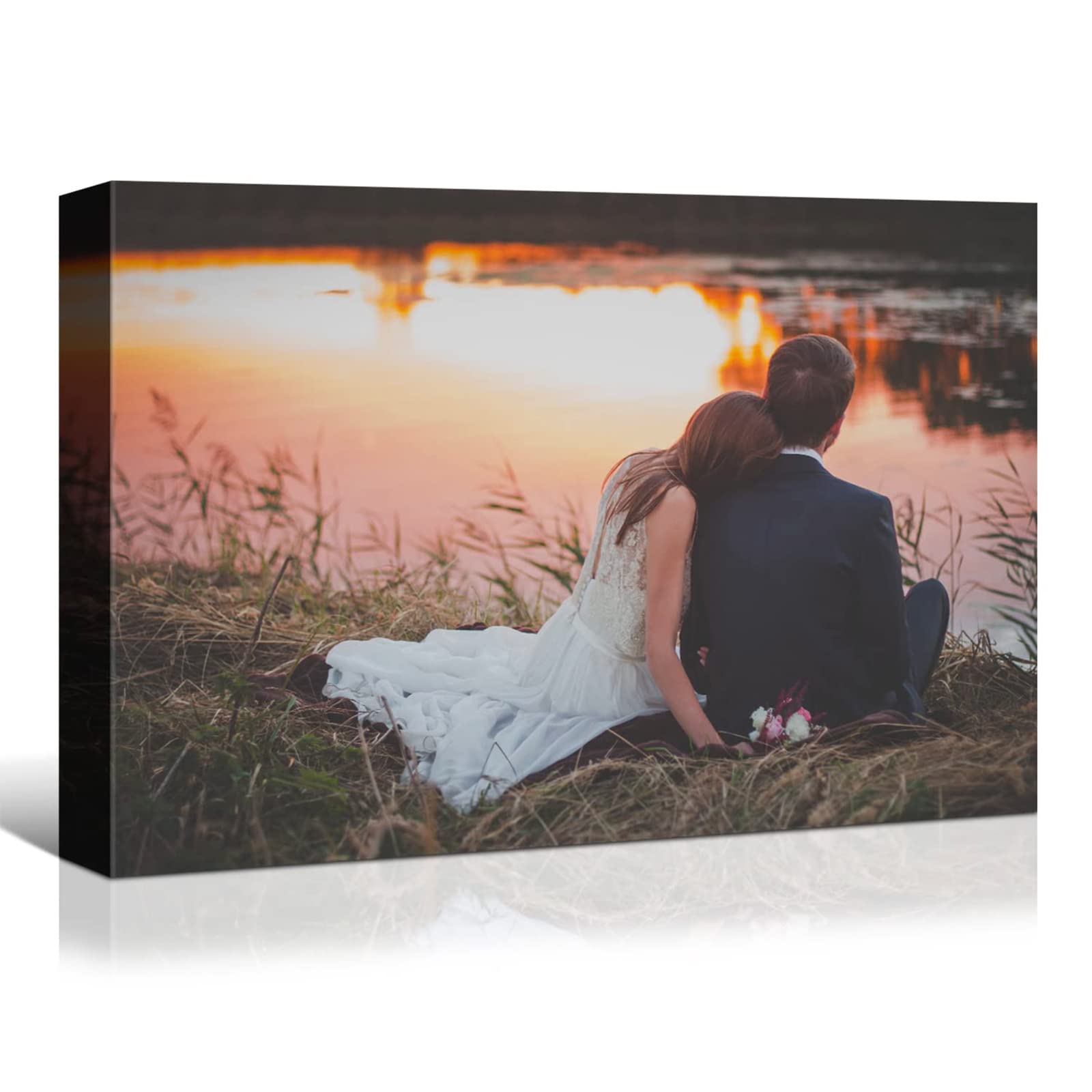 Looife Custom Canvas Prints, Personalized Wall Art with Your Photo on Canvas - 36"x24"