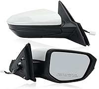 Vista 23 de Espejo Lateral del Lado del Conductor Compatible con Honda Civic 2016-2021, Espejo Lateral Izquierdo con Calefacción, Reemplazo# 76258TBAC02ZA