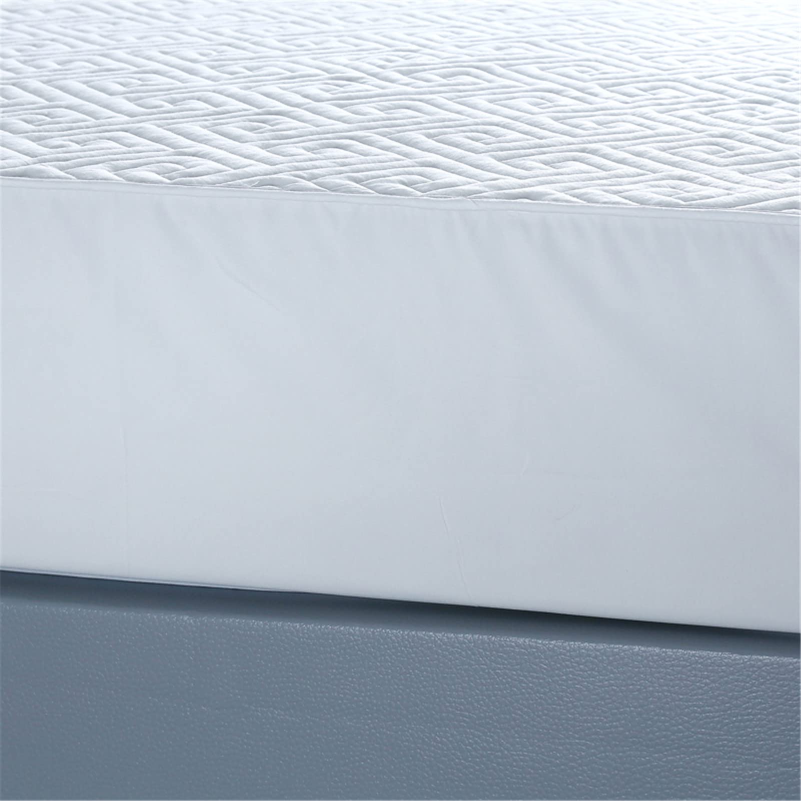 Protector Colchon, Home Protector de Colchón Acolchado, Cubrecolchón, De Fibra, Transpirable, Confortable, Cubre Colchón (Blanco,EstáNdar 150x200cm)