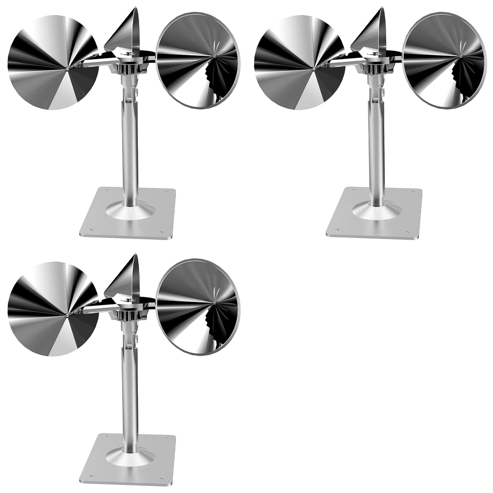Hndhbfgrt 3X Wind Powered Scare Devices, Reflective Kites for Yard, Garden, Rooftop and Vegetable Gardens