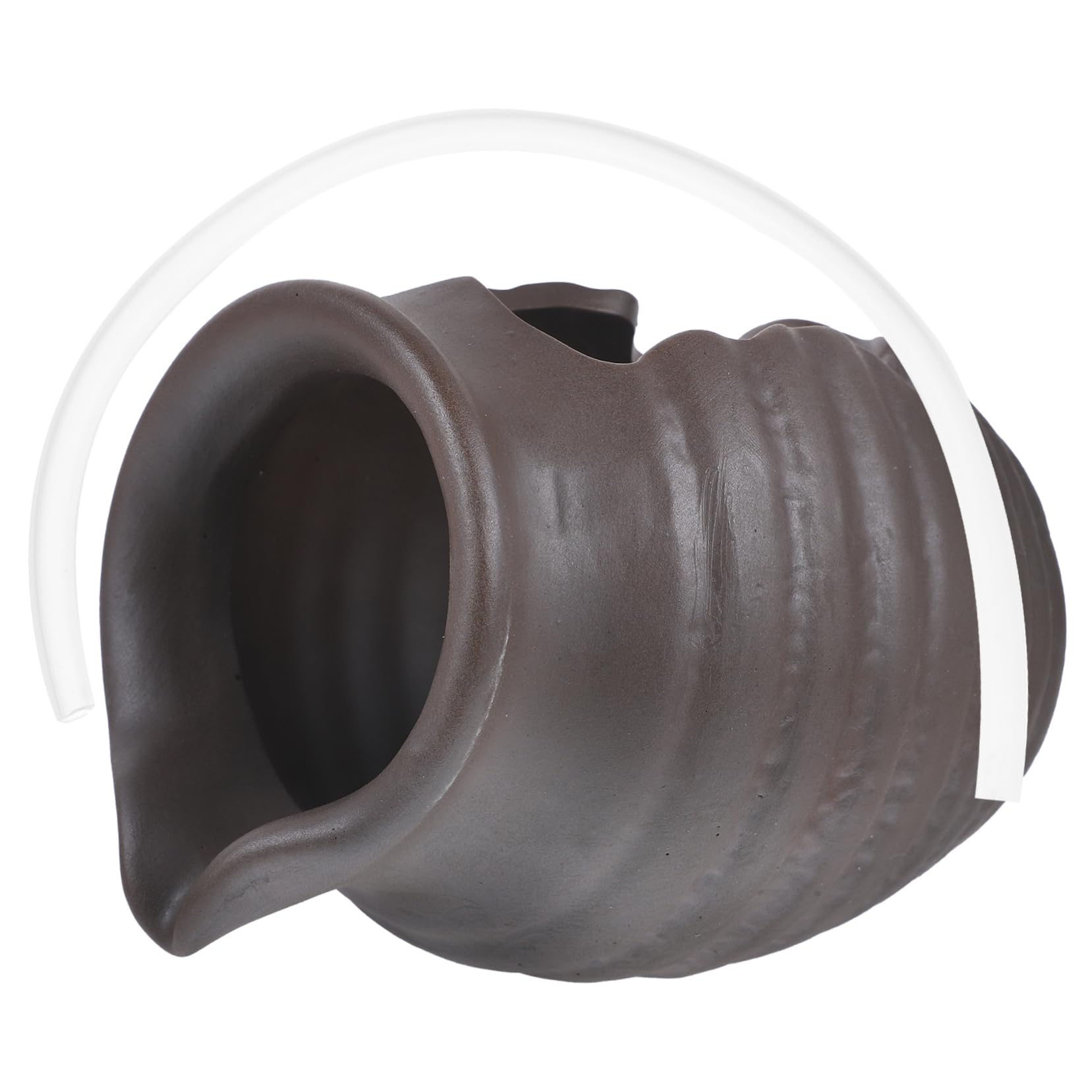 ERINGOGO Flowing Fountain Jar for Outdoor Indoor Ceramic Waterfall Decor Landscape Jar Water Feature for Courtyard Decorative Garden Decor