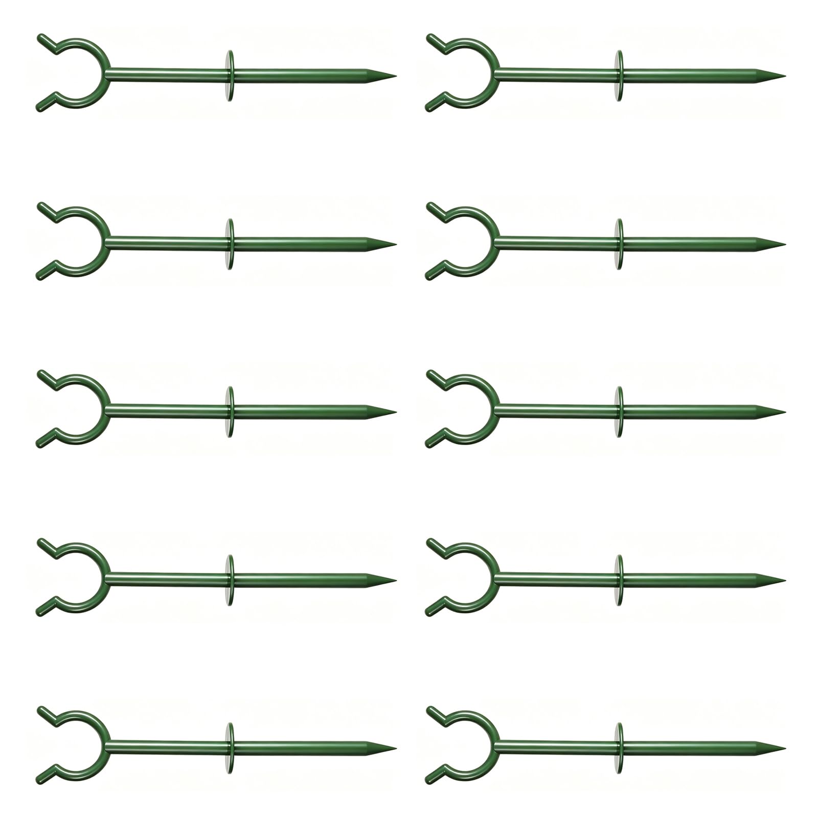 Msioytog C Of 10 Green Garden Hose Guides For Secure Yard Irrigation And Maintenance Green Hose