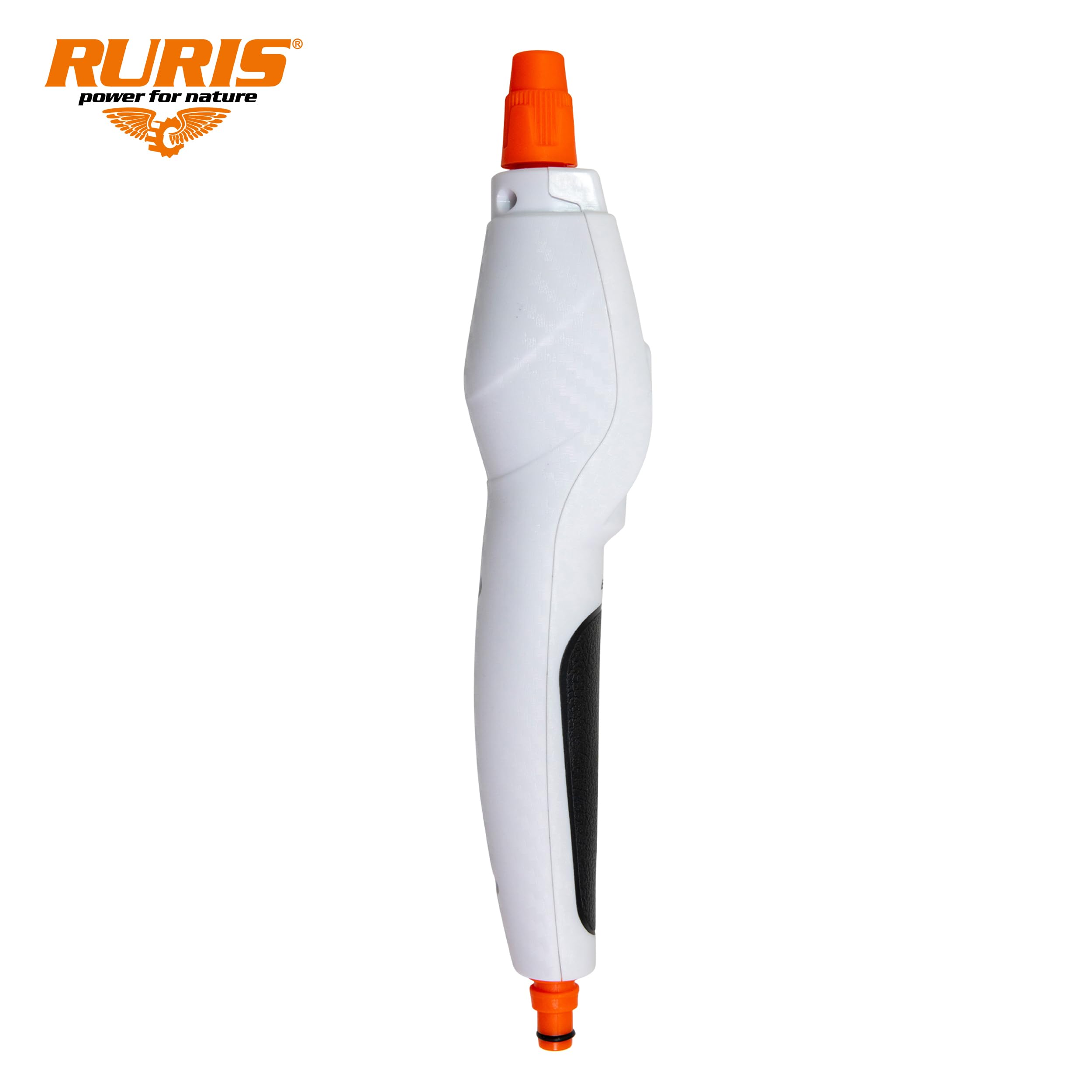 RURIS RSE 33 Easy Way Bezpłatny natryskiwacz elektryczny - bateria litowo-jonowa 2600 mAh metalowa lanca wąż 3 m regulowana dysza USB typ C wyświetlacz LED