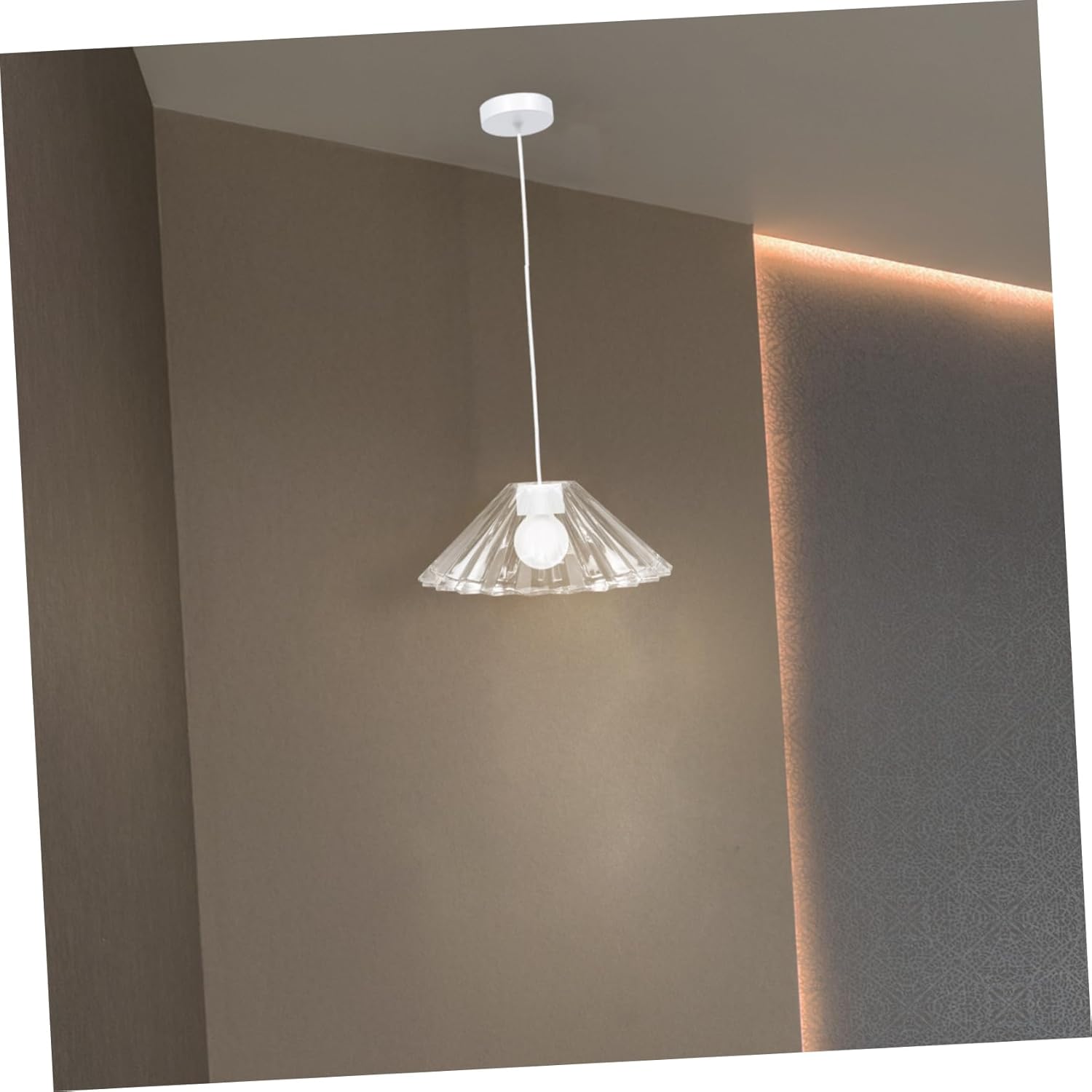 Gadpiparty Ceiling Light Shade Pendant Lampshade Hanging Lamp Shades Glass Lampshade Cover Replacement for Floor Lamp Diy Home Decor Lighting