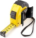 Zarique 6 Pcs Tape Measure Clips With Rivets, Small Metal Belt Holder Clips, Hanging Holder for Easy Carry (Matte Black)