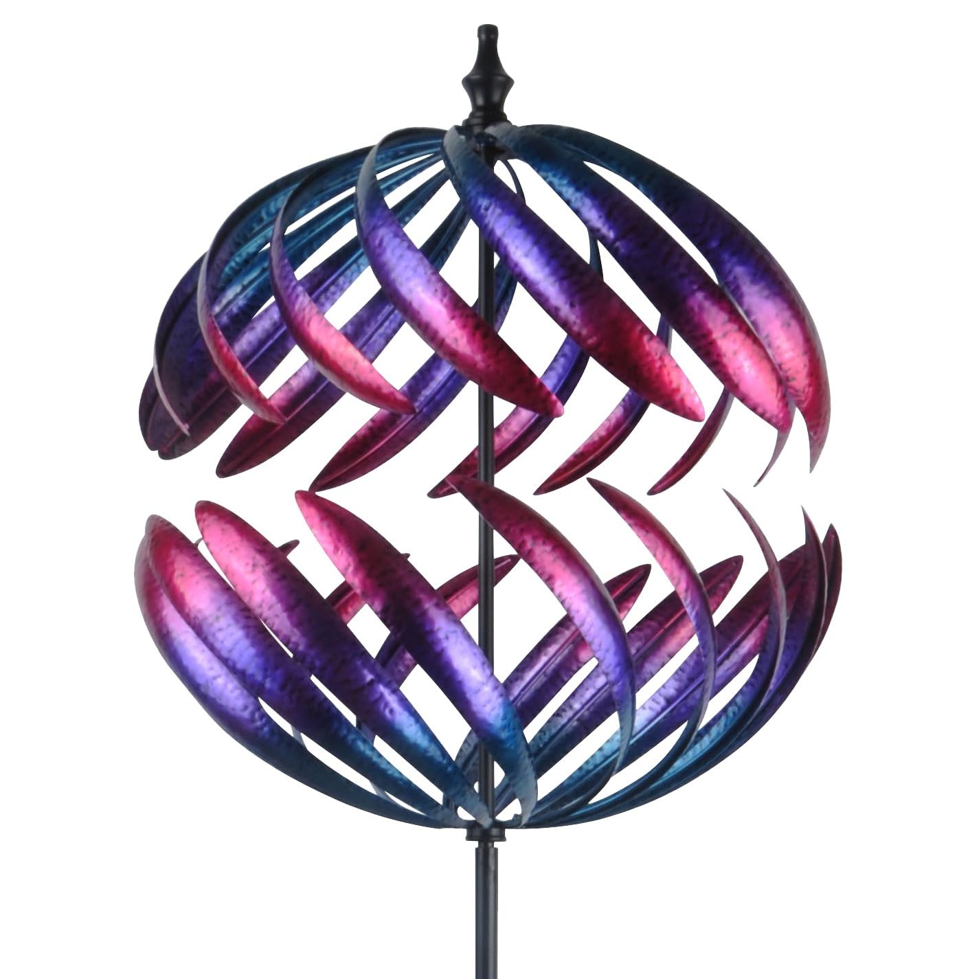 Continental Art Center Rotating Half Sphere Kinetic Spinner Garden Stake