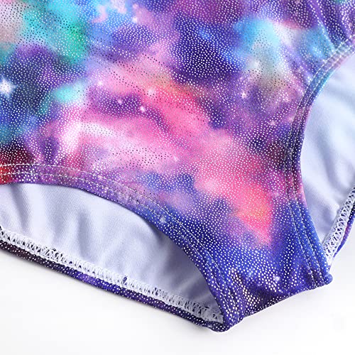 HOZIY Gymnastics Leotards for Girls Toddlers Kids Sleeveless Tumbling Outfits for Dance Print