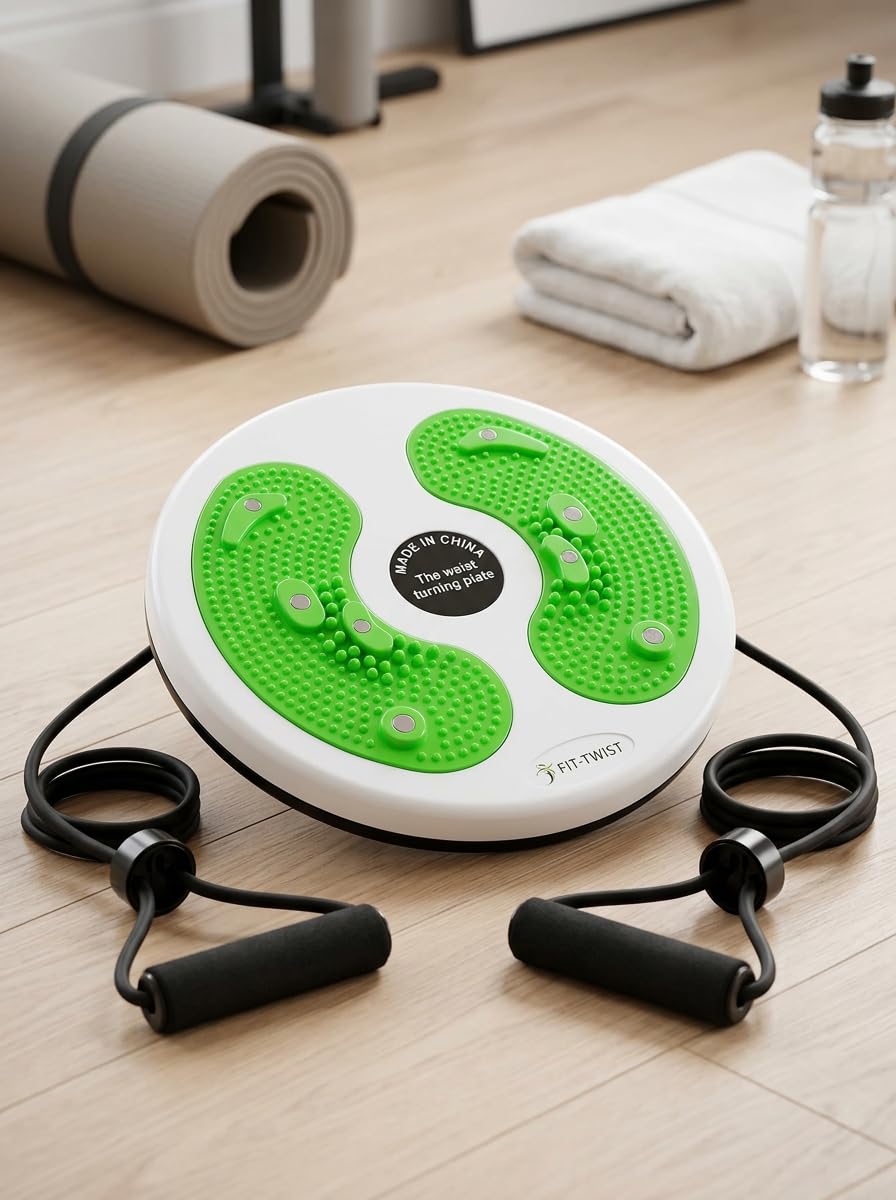 SUSY SHOP Pedana Rotante Fitness Twist, Twisting Disco per Ginnastica Attrezzo per Addominali Fianchi e Vita, Piattaforma Antiscivolo per Allenamento Casa, Palestra e Dimagrimento