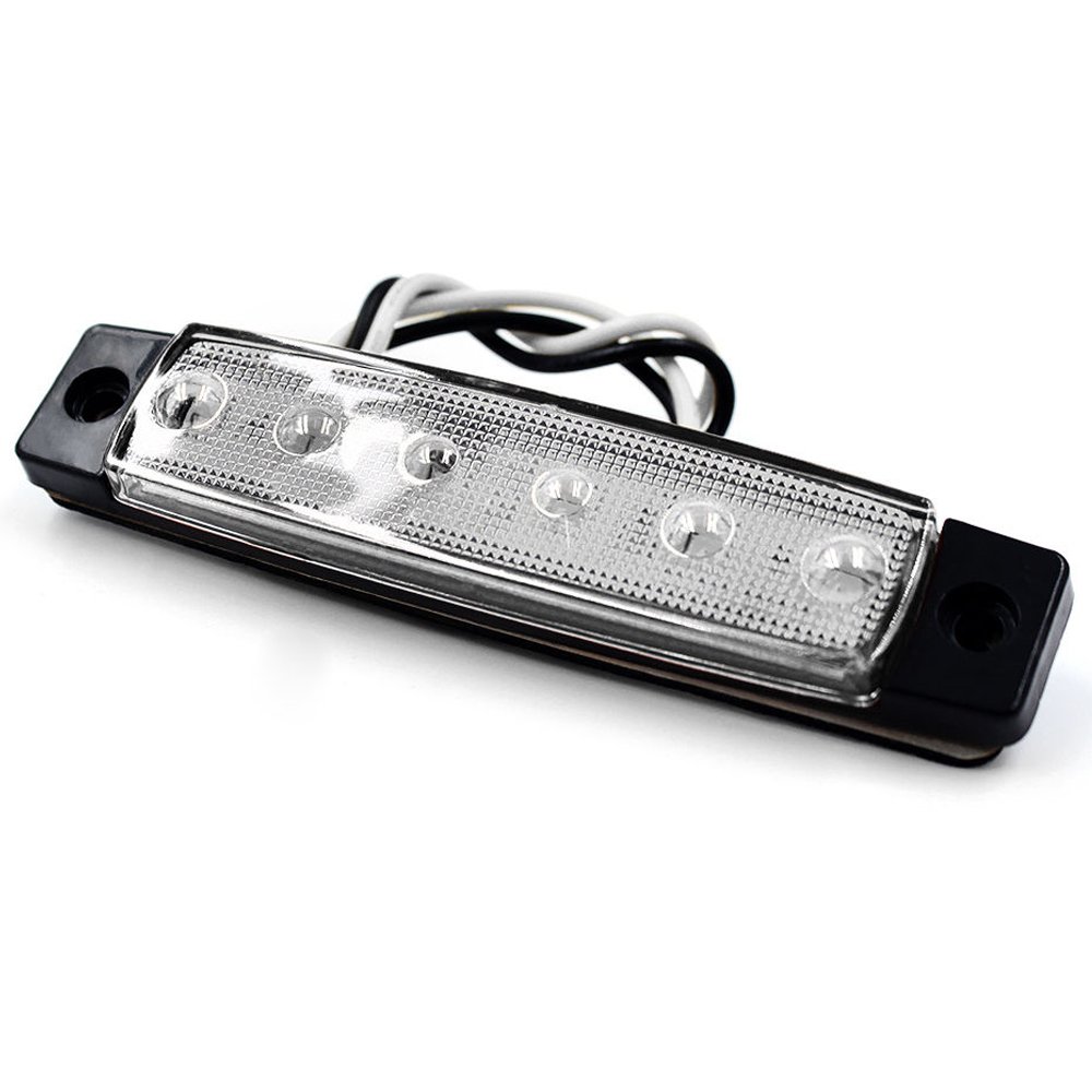 30x 3.8 6 LED Luce Laterale da Camion Indicatore LED Lampada di Posizione, per 12V Rimorchio Camion Furgone Rimorchi Auto Trattore Camper SUV (Rosso + Ambra + Bianco)